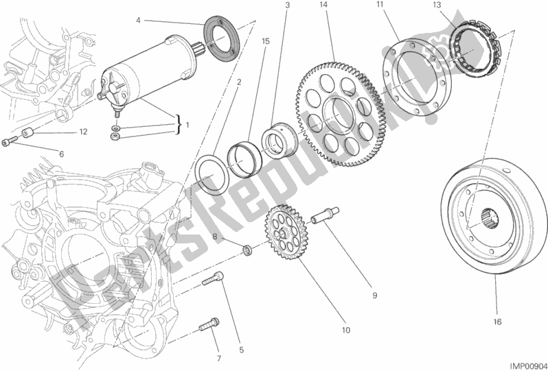 Wszystkie części do Rozruch Elektryczny I Zap? On Ducati Diavel FL USA 1200 2015